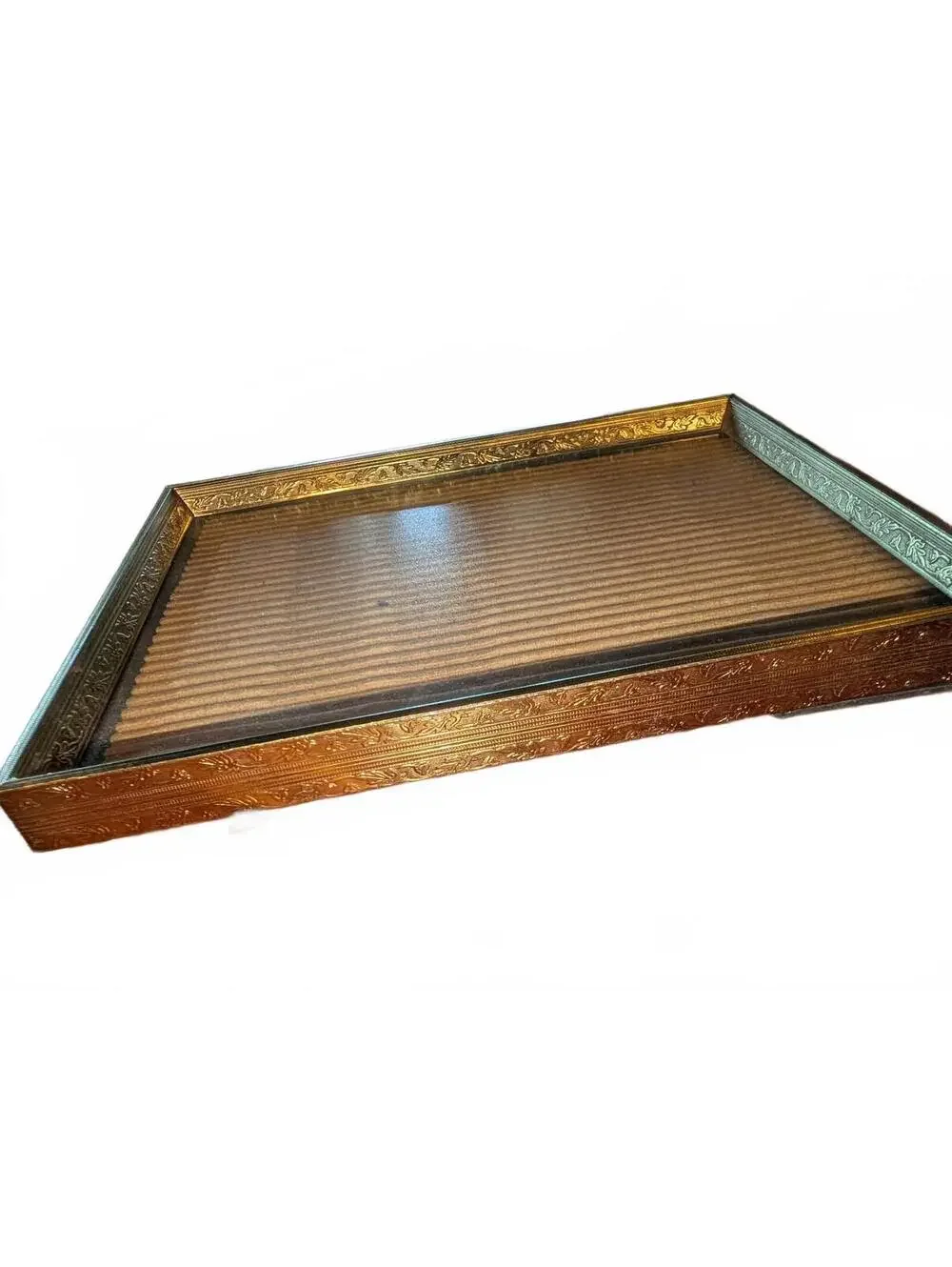 Vintage Ornate Gold Tone Picture Frame with Stand